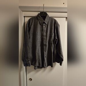 Stafford Gray Long-Sleeve Button-Up Dress Shirt